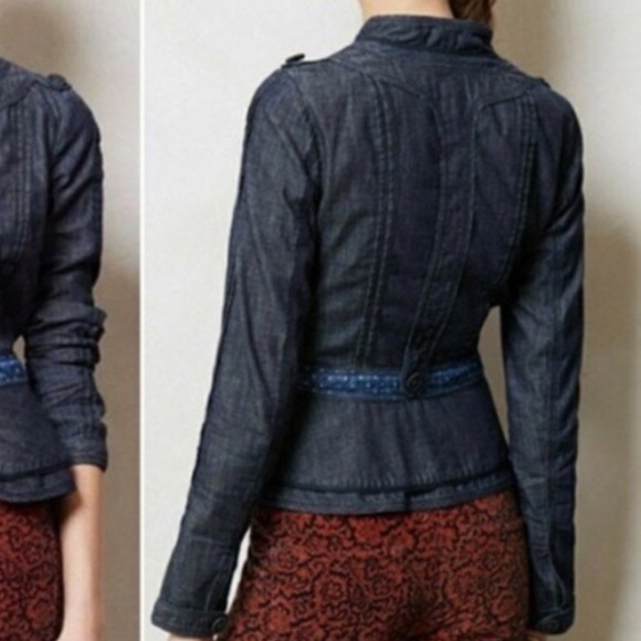 Anthropologie Brand Elevenses Jeans Jacket - Picture 4 of 10